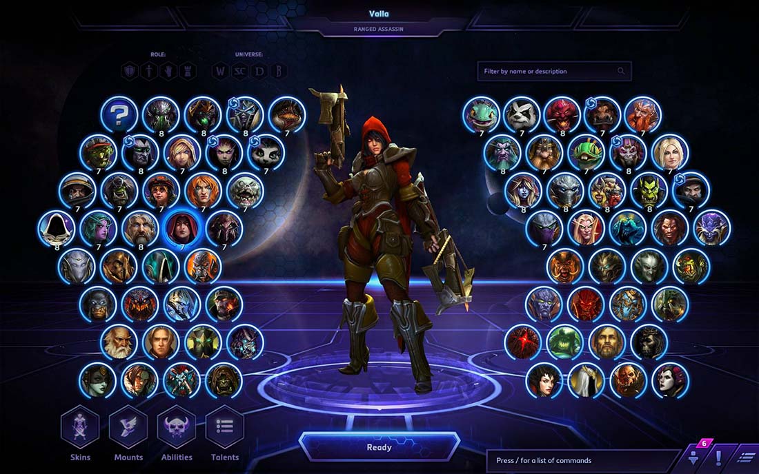 Heroes of the Storm heroes selection