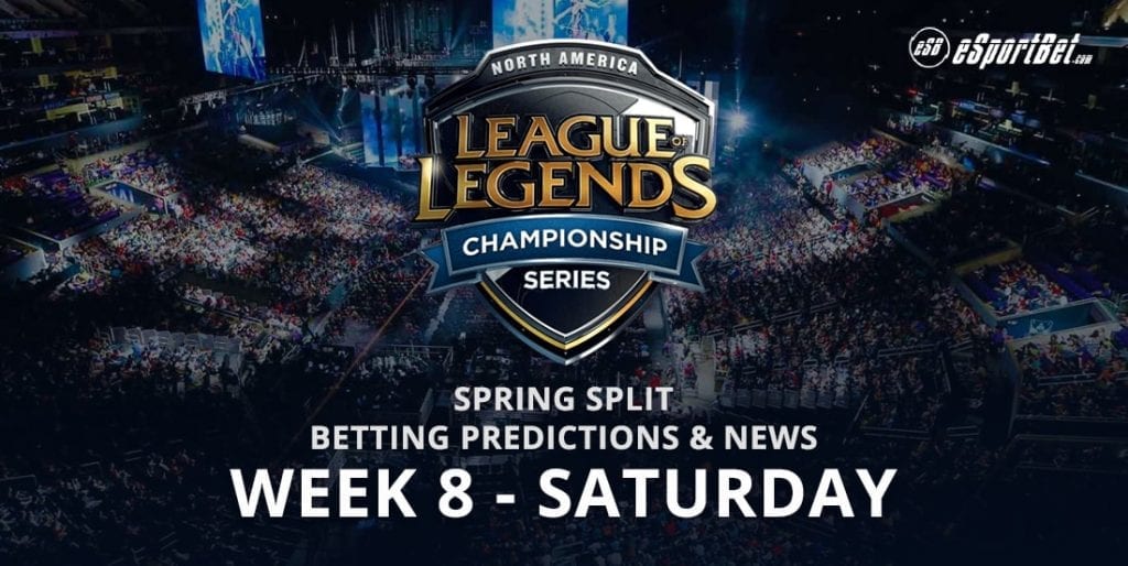 LoL: LCS NA Spring Split Week 8 Saturday predictions & news